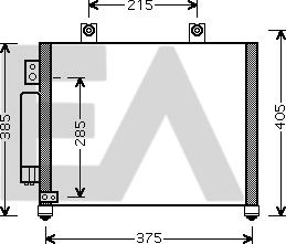 EACLIMA 30C54013 - Конденсатор кондиционера abcparts.ee