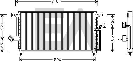 EACLIMA 30C51001 - Конденсатор кондиционера abcparts.ee