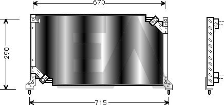 EACLIMA 30C68002 - Конденсатор кондиционера abcparts.ee