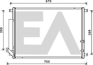 EACLIMA 30C08001 - Конденсатор кондиционера abcparts.ee