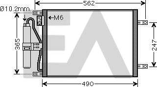 EACLIMA 30C18028 - Конденсатор кондиционера abcparts.ee