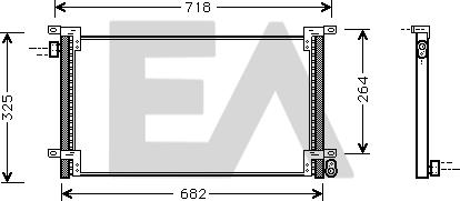 EACLIMA 30C30006 - Конденсатор кондиционера abcparts.ee
