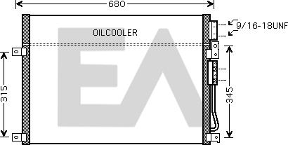 EACLIMA 30C33016 - Конденсатор кондиционера abcparts.ee