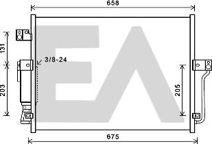 EACLIMA 30C20028 - Конденсатор кондиционера abcparts.ee