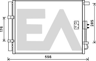 EACLIMA 30C28053 - Конденсатор кондиционера abcparts.ee