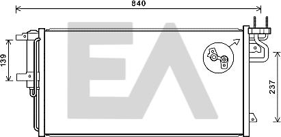 EACLIMA 30C22037 - Конденсатор кондиционера abcparts.ee