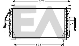 EACLIMA 30C22024 - Конденсатор кондиционера abcparts.ee