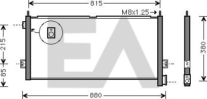 EACLIMA 30C76009 - Конденсатор кондиционера abcparts.ee