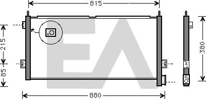 EACLIMA 30C76006 - Конденсатор кондиционера abcparts.ee