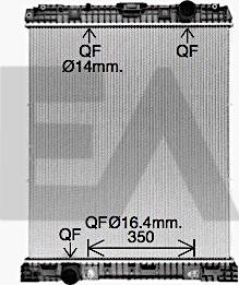 EACLIMA 31R45071 - Радиатор, охлаждение двигателя abcparts.ee