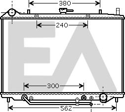 EACLIMA 31R54121 - Радиатор, охлаждение двигателя abcparts.ee