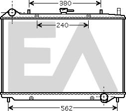 EACLIMA 31R54122 - Радиатор, охлаждение двигателя abcparts.ee