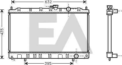 EACLIMA 31R51055 - Радиатор, охлаждение двигателя abcparts.ee