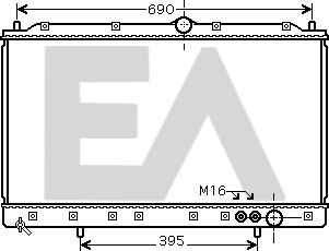 EACLIMA 31R51032 - Радиатор, охлаждение двигателя abcparts.ee