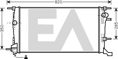 EACLIMA 31R60001 - Радиатор, охлаждение двигателя abcparts.ee