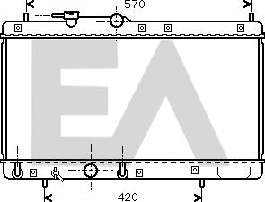 EACLIMA 31R19036 - Радиатор, охлаждение двигателя abcparts.ee