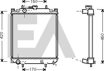 EACLIMA 31R19031 - Радиатор, охлаждение двигателя abcparts.ee