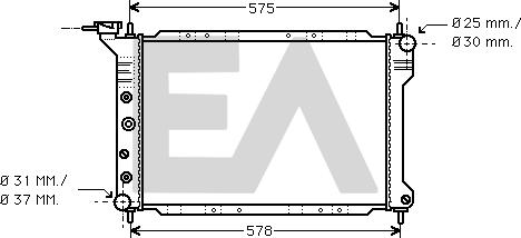 EACLIMA 31R12004 - Радиатор, охлаждение двигателя abcparts.ee