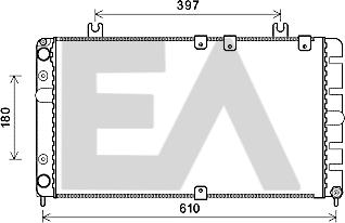 EACLIMA 31R39009 - Радиатор, охлаждение двигателя abcparts.ee