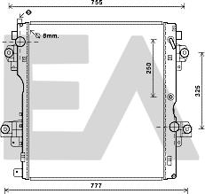 EACLIMA 31R71259 - Радиатор, охлаждение двигателя abcparts.ee