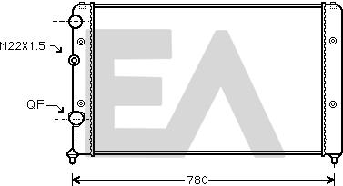 EACLIMA 31R77088 - Радиатор, охлаждение двигателя abcparts.ee