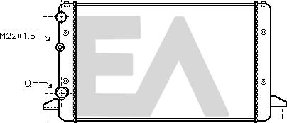 EACLIMA 31R77087 - Радиатор, охлаждение двигателя abcparts.ee