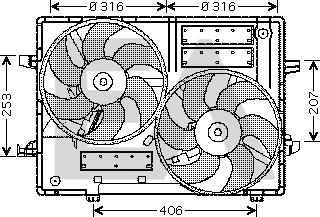 EACLIMA 33V35001 - Вентилятор, охлаждение двигателя abcparts.ee
