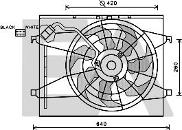 EACLIMA 33V36023 - Вентилятор, охлаждение двигателя abcparts.ee