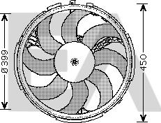 EACLIMA 33V25037 - Вентилятор, охлаждение двигателя abcparts.ee