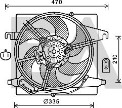 EACLIMA 33V22056 - Вентилятор, охлаждение двигателя abcparts.ee