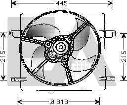 EACLIMA 33V22014 - Вентилятор, охлаждение двигателя abcparts.ee