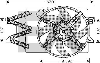 EACLIMA 33V22012 - Вентилятор, охлаждение двигателя abcparts.ee