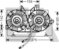 EACLIMA 33V22031 - Вентилятор, охлаждение двигателя abcparts.ee