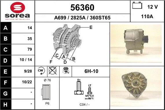 EAI 56360 - Генератор abcparts.ee