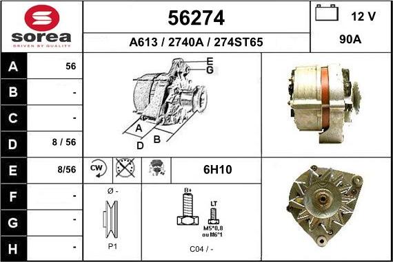 EAI 56274 - Генератор abcparts.ee