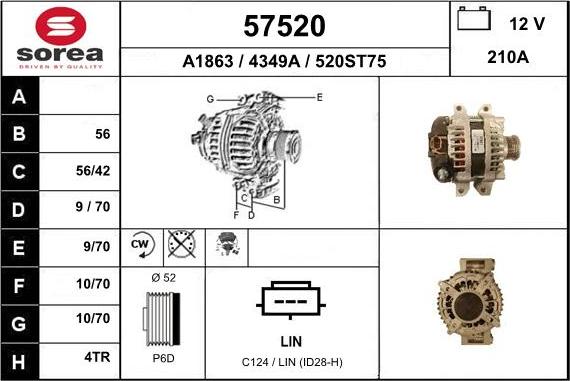 EAI 57520 - Генератор abcparts.ee