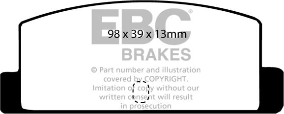 EBC Brakes DP466 - Тормозные колодки, дисковые, комплект abcparts.ee
