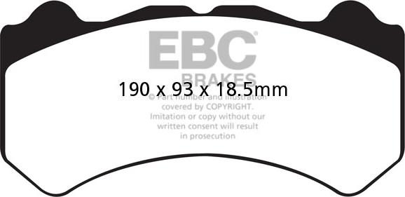 EBC Brakes DP41983R - Тормозные колодки, дисковые, комплект abcparts.ee