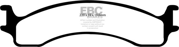 EBC Brakes DP41307R - Тормозные колодки, дисковые, комплект abcparts.ee
