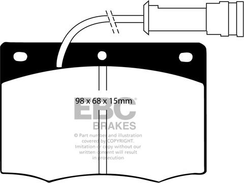 EBC Brakes DP437 - Тормозные колодки, дисковые, комплект abcparts.ee