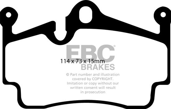 EBC Brakes DP51920NDX - Тормозные колодки, дисковые, комплект abcparts.ee