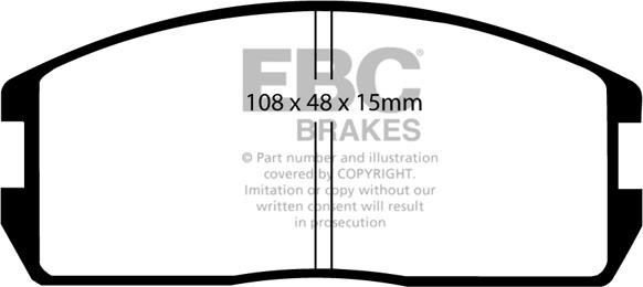 EBC Brakes DP537 - Тормозные колодки, дисковые, комплект abcparts.ee