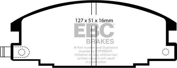 EBC Brakes DP6746 - Тормозные колодки, дисковые, комплект abcparts.ee