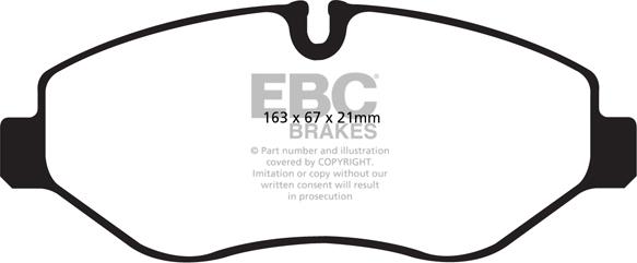 EBC Brakes DP1980 - Тормозные колодки, дисковые, комплект abcparts.ee