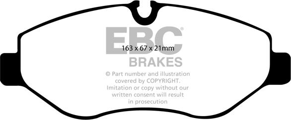 EBC Brakes DP1926 - Тормозные колодки, дисковые, комплект abcparts.ee