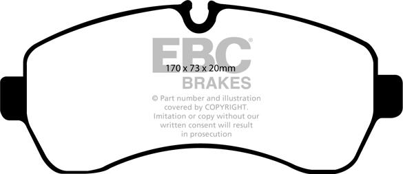 EBC Brakes DP1928 - Тормозные колодки, дисковые, комплект abcparts.ee