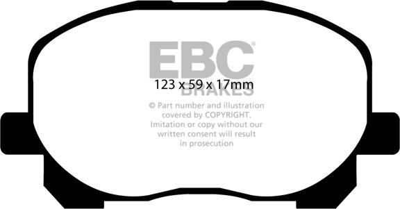 EBC Brakes DP21455 - Тормозные колодки, дисковые, комплект abcparts.ee