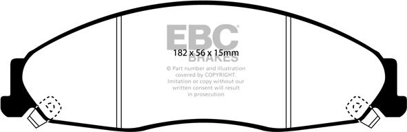 EBC Brakes DP1645 - Тормозные колодки, дисковые, комплект abcparts.ee