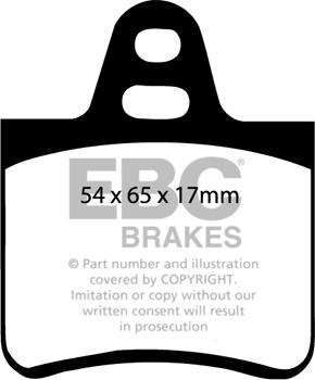 EBC Brakes DP350 - Тормозные колодки, дисковые, комплект abcparts.ee