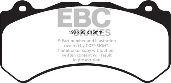 EBC Brakes DP31853C - Тормозные колодки, дисковые, комплект abcparts.ee